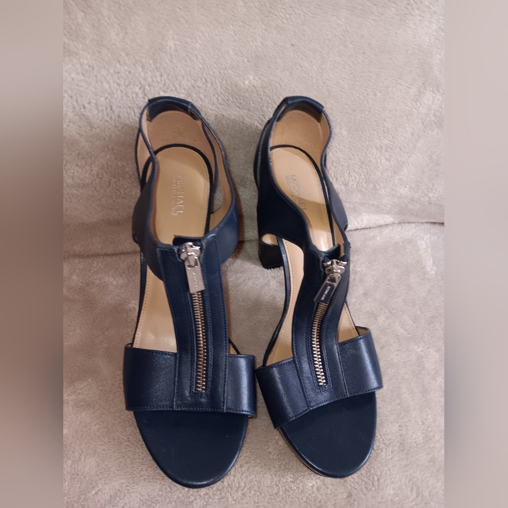 Michael Kors, Berkeley leather block heels